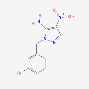 1-(3-Bromobenzyl)-4-nitro-1h-pyrazol-5-amine