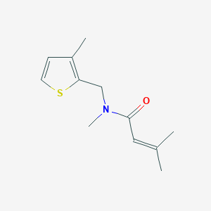 n,3-Dimethyl-N-((3-methylthiophen-2-yl)methyl)but-2-enamide