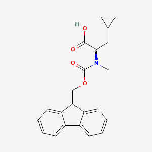 (R)-2-(N-Fmoc-N-methyl-amino)-3-cyclopropylpropanoic acid