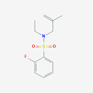 molecular formula C12H16FNO2S B14912207 n-Ethyl-2-fluoro-n-(2-methylallyl)benzenesulfonamide 