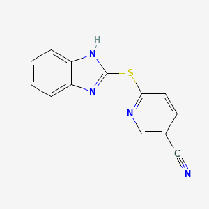 6-((1h-Benzo[d]imidazol-2-yl)thio)nicotinonitrile