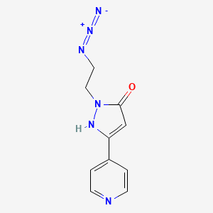 1-(2-azidoethyl)-3-(pyridin-4-yl)-1H-pyrazol-5-ol