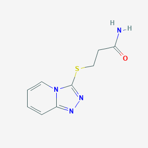 molecular formula C9H10N4OS B14912257 3-([1,2,4]Triazolo[4,3-a]pyridin-3-ylthio)propanamide 