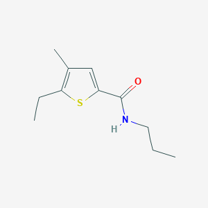 molecular formula C11H17NOS B14912263 5-ethyl-4-methyl-N-propylthiophene-2-carboxamide 