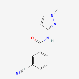 molecular formula C12H10N4O B14912303 3-cyano-N-(1-methyl-1H-pyrazol-3-yl)benzamide 