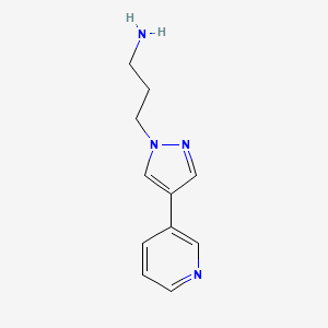 3-(4-(pyridin-3-yl)-1H-pyrazol-1-yl)propan-1-amine
