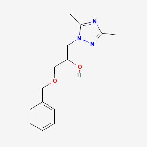 molecular formula C14H19N3O2 B14912319 1-(benzyloxy)-3-(3,5-dimethyl-1H-1,2,4-triazol-1-yl)propan-2-ol 