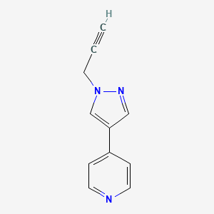 molecular formula C11H9N3 B1491232 4-(1-(prop-2-yn-1-yl)-1H-pyrazol-4-yl)pyridine CAS No. 2098018-64-3