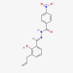 molecular formula C17H15N3O4 B14912329 N'-{(E)-[2-hydroxy-3-(prop-2-en-1-yl)phenyl]methylidene}-4-nitrobenzohydrazide 