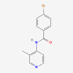 molecular formula C13H11BrN2O B14912330 4-bromo-N-(3-methylpyridin-4-yl)benzamide 