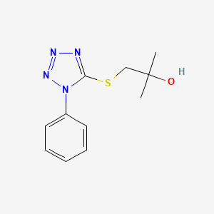 2-Methyl-1-((1-phenyl-1h-tetrazol-5-yl)thio)propan-2-ol