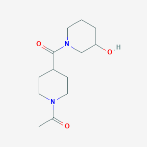 1-(4-(3-Hydroxypiperidine-1-carbonyl)piperidin-1-yl)ethan-1-one