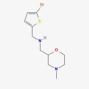 1-(5-Bromothiophen-2-yl)-N-((4-methylmorpholin-2-yl)methyl)methanamine