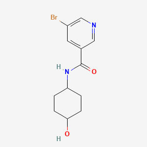 molecular formula C12H15BrN2O2 B14912406 5-Bromo-N-(4-hydroxycyclohexyl)nicotinamide 