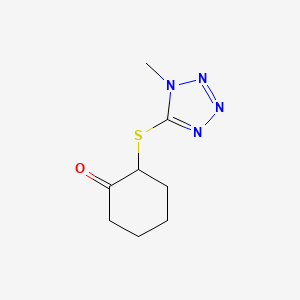 2-((1-Methyl-1h-tetrazol-5-yl)thio)cyclohexan-1-one