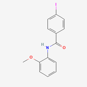 molecular formula C14H12INO2 B14912432 4-iodo-N-(2-methoxyphenyl)benzamide 