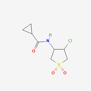 molecular formula C8H12ClNO3S B14912445 N-(4-chloro-1,1-dioxidotetrahydrothiophen-3-yl)cyclopropanecarboxamide 