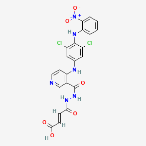 molecular formula C22H16Cl2N6O6 B14912453 Fto-IN-4 