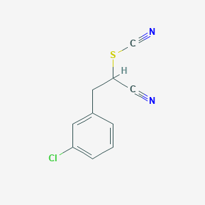 2-(3-Chlorophenyl)-1-cyanoethyl thiocyanate