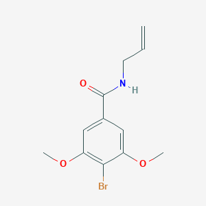 molecular formula C12H14BrNO3 B14912493 n-Allyl-4-bromo-3,5-dimethoxybenzamide 