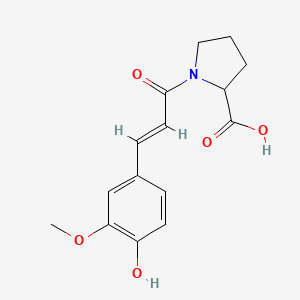 1-[(2E)-3-(4-hydroxy-3-methoxyphenyl)prop-2-enoyl]proline