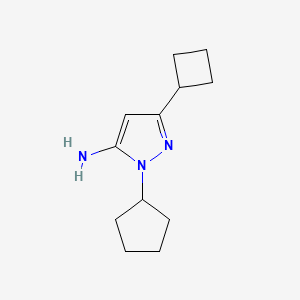 3-cyclobutyl-1-cyclopentyl-1H-pyrazol-5-amine