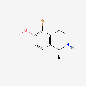 molecular formula C11H14BrNO B14912507 (R)-5-Bromo-6-methoxy-1-methyl-1,2,3,4-tetrahydroisoquinoline 