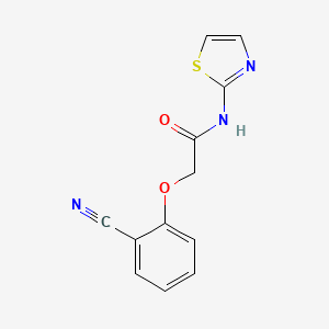 molecular formula C12H9N3O2S B14912526 2-(2-Cyanophenoxy)-N-(thiazol-2-yl)acetamide 