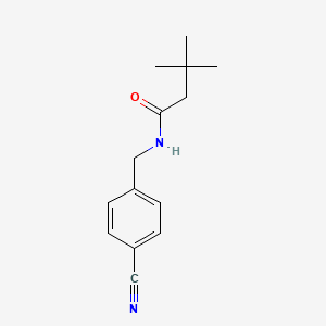 molecular formula C14H18N2O B14912541 n-(4-Cyanobenzyl)-3,3-dimethylbutanamide 