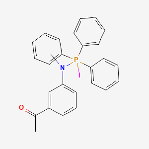 molecular formula C27H25INOP B14912556 1-(3-((Iodotriphenylphosphoranyl)(methyl)amino)phenyl)ethanone 