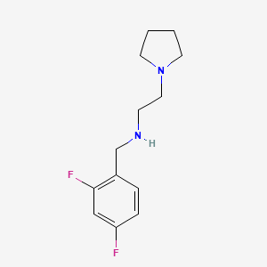 molecular formula C13H18F2N2 B14912567 N-(2,4-difluorobenzyl)-2-(pyrrolidin-1-yl)ethanamine 