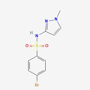 molecular formula C10H10BrN3O2S B14912573 4-Bromo-n-(1-methyl-1h-pyrazol-3-yl)benzenesulfonamide 