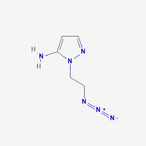molecular formula C5H8N6 B1491260 1-(2-azidoethyl)-1H-pyrazol-5-amine CAS No. 2089562-57-0