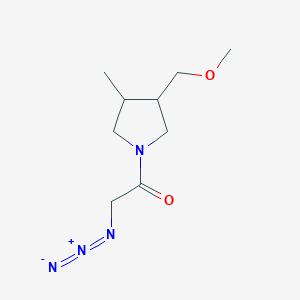 2-Azido-1-(3-(methoxymethyl)-4-methylpyrrolidin-1-yl)ethan-1-one