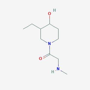 molecular formula C10H20N2O2 B1491262 1-(3-Ethyl-4-hydroxypiperidin-1-yl)-2-(methylamino)ethan-1-one CAS No. 2090303-16-3