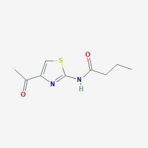 molecular formula C9H12N2O2S B14912628 n-(4-Acetylthiazol-2-yl)butyramide 