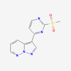 3-[2-(Methylsulfonyl)-4-pyrimidinyl]pyrazolo[1,5-b]pyridazine