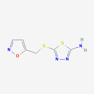 5-((Isoxazol-5-ylmethyl)thio)-1,3,4-thiadiazol-2-amine