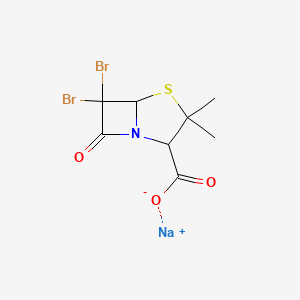 molecular formula C8H8Br2NNaO3S B14912658 Sodium 6,6-dibromo-3,3-dimethyl-7-oxo-4-thia-1-azabicyclo[3.2.0]heptane-2-carboxylate 