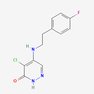 4-Chloro-5-((4-fluorophenethyl)amino)pyridazin-3(2h)-one