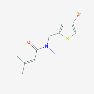 n-((4-Bromothiophen-2-yl)methyl)-n,3-dimethylbut-2-enamide