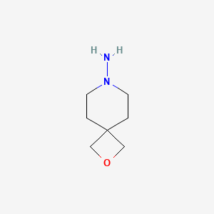 molecular formula C7H14N2O B1491269 2-Oxa-7-azaspiro[3.5]nonan-7-amine CAS No. 2097995-42-9