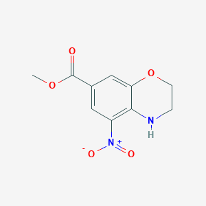 Methyl 5-nitro-3,4-dihydro-2H-benzo[b][1,4]oxazine-7-carboxylate