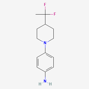 molecular formula C13H18F2N2 B1491271 4-(4-(1,1-Difluorethyl)piperidin-1-yl)anilin CAS No. 2097992-27-1