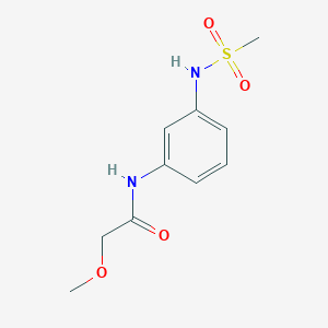 molecular formula C10H14N2O4S B14912713 2-Methoxy-N-(3-(methylsulfonamido)phenyl)acetamide 