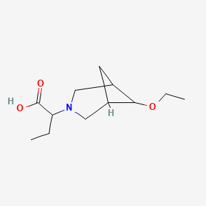 2-(6-Ethoxy-3-azabicyclo[3.1.1]heptan-3-yl)butanoic acid