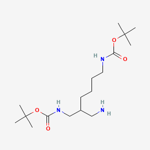 di-tert-Butyl (2-(aminomethyl)hexane-1,6-diyl)dicarbamate