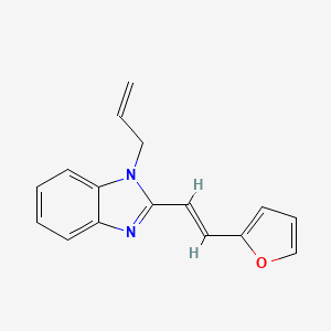 2-[(E)-2-(furan-2-yl)ethenyl]-1-(prop-2-en-1-yl)-1H-benzimidazole