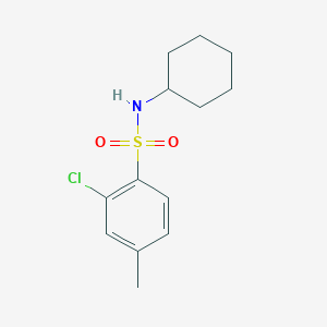 2-chloro-N-cyclohexyl-4-methylbenzenesulfonamide