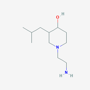 molecular formula C11H24N2O B1491273 1-(2-Aminoethyl)-3-isobutylpiperidin-4-ol CAS No. 2098086-57-6